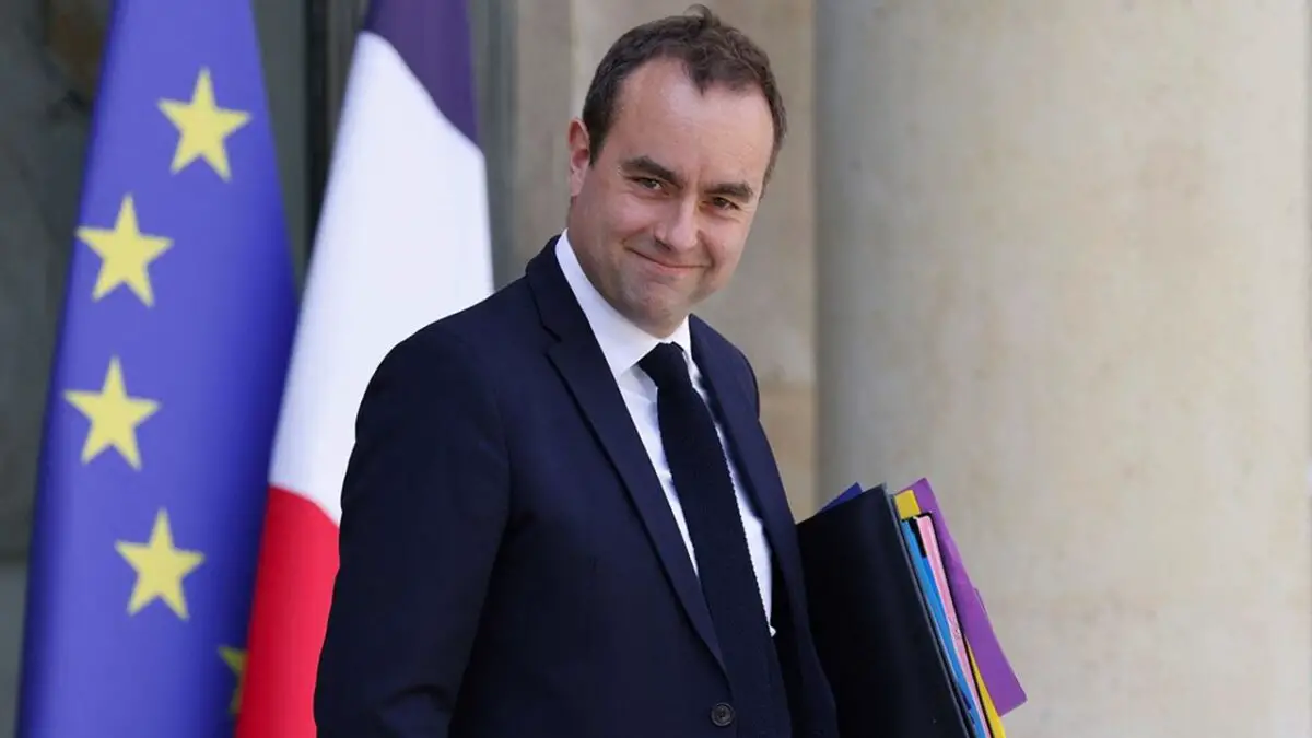 French Defense Minister Sebastien Lecornu leaves the Elysee palace