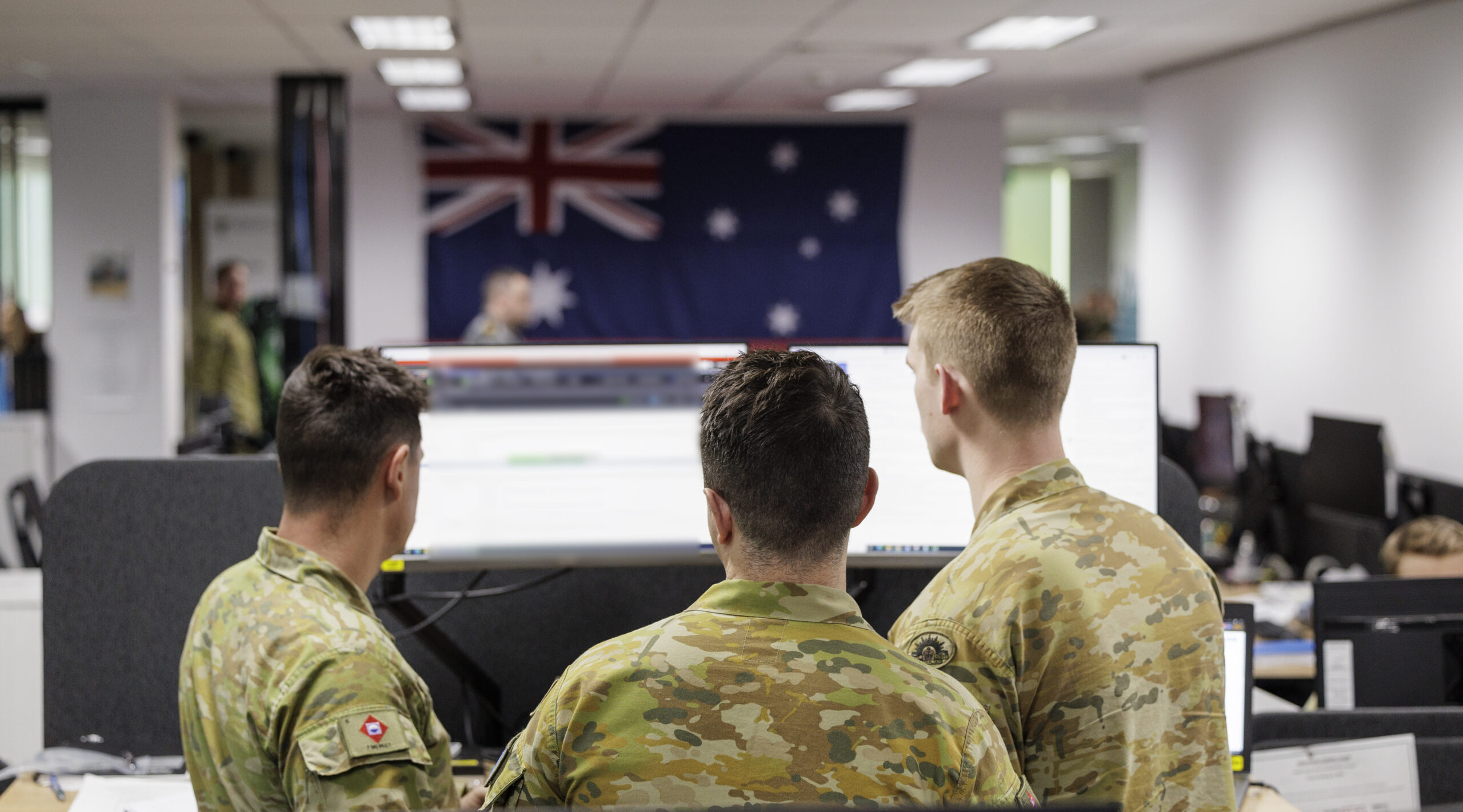 Australian Army personnel participate in Exercise Cyber Sentinel, held in Canberra, ACT. Imagery has been digital altered for security purposes. *** Local Caption *** Exercise Cyber Sentinels is an annual cyber exercise which was held 2  13 October 2023 in Canberra, ACT. This was the first time this exercise was planned and held at the secret/Five Eyes level in Australia by the Australian Defence Force (ADF), with previous exercises held by our global partners at a lower classification level. The ADF worked closely with United States Cyber Command (USCYBERCOM) in the planning of this exercise which is part of the global effort sharing of partner cyber readiness. Over 60 US Cyber Command personnel participated alongside over 90 ADF members. The participants were joined by a number of observers from Canada, New Zealand and the United Kingdom. The exercise comprised five blue force teams consisting of three Australian teams from the Australian Armys 138 Signals Squadron, Royal Australian Air Force 462 Squadron and Royal Australian Navy Fleet Cyber Unit, and two teams from the United States. Exercise Cyber Sentinels supports the training and development continuum of cyber units by honing individual and collective cyber-based skills. Additionally, the networking and learning opportunities from other nations are benefitting the ADF to further develop in the Cyber Domain and supporting reciprocal training opportunities in the future.