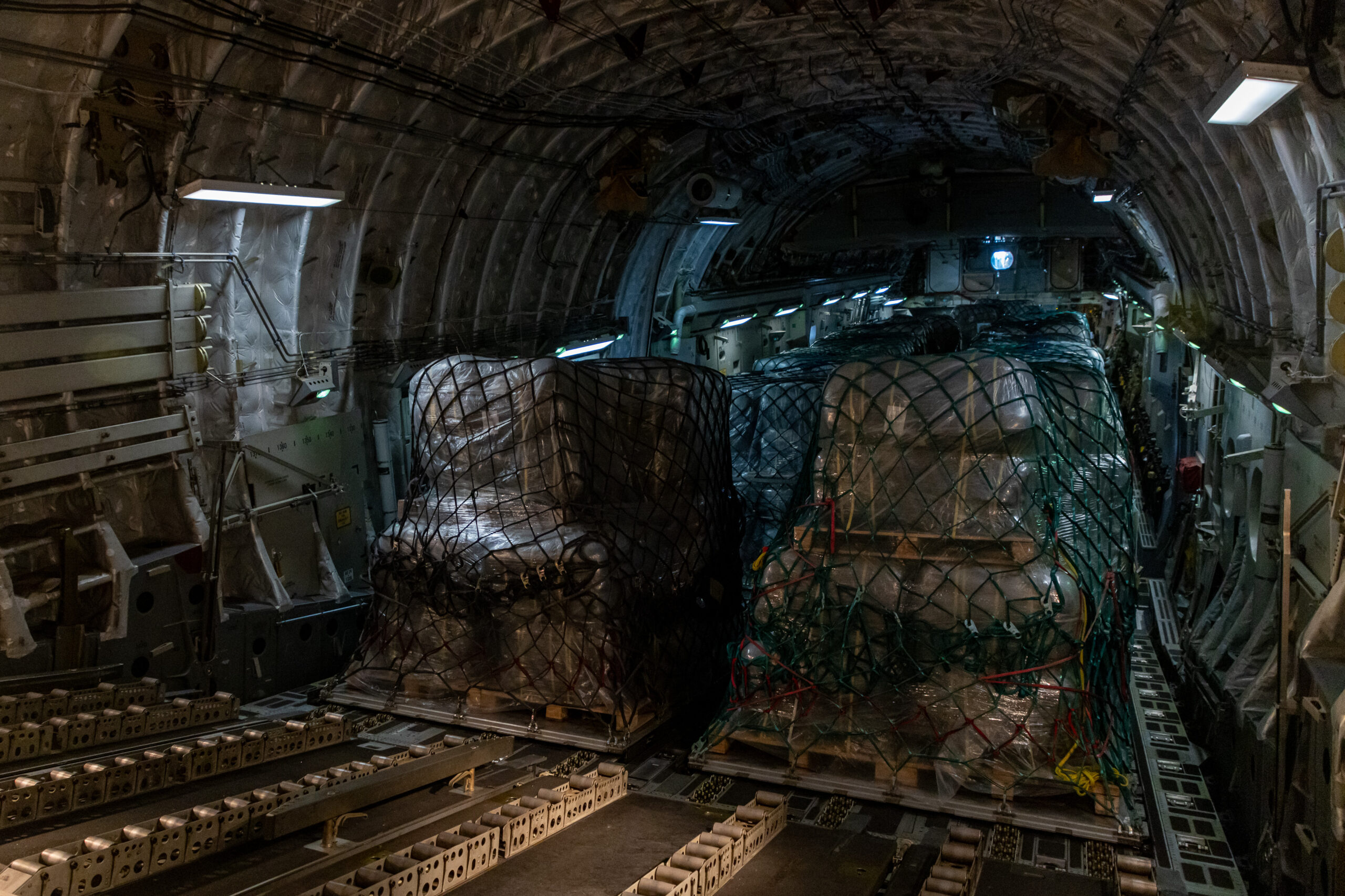 A Royal Air Force C-17 Globemaster arrived in Egypt on the 23rd of November 2023 to deliver UK Aid.The fourth UK aircraft carrying humanitarian aid landed in Al Arish, Egypt, for onward transfer to Gaza. The RAF flight carried 23 tonnes of humanitarian aid, including 4,500 blankets and 4,500 sleeping mats for distribution by the United Nations Relief and Works Agency (UNRWA). Defence Secretary Grant Shapps said: The RAF continues to deliver on the UK’s commitment to helping those in need by operating flights into the region to provide urgent humanitarian support which will save civilian lives. The UK is driving international efforts to support the humanitarian response in Gaza, working closely alongside partners and allies to de-escalate the situation.