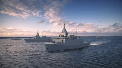Concept of Finnish Navy's future Pohjanmaa-class corvettes. Photo: Rauma Marine Constructions