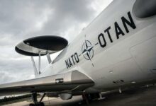 NATO Airborne Warning and Control (AWACS) plane.