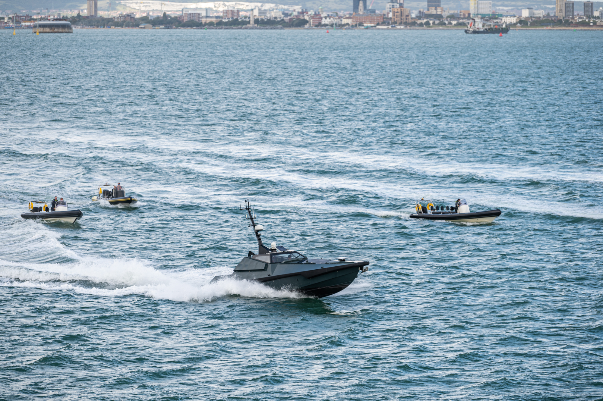 Vessels take part in maritime and beach landing data collection exercise
