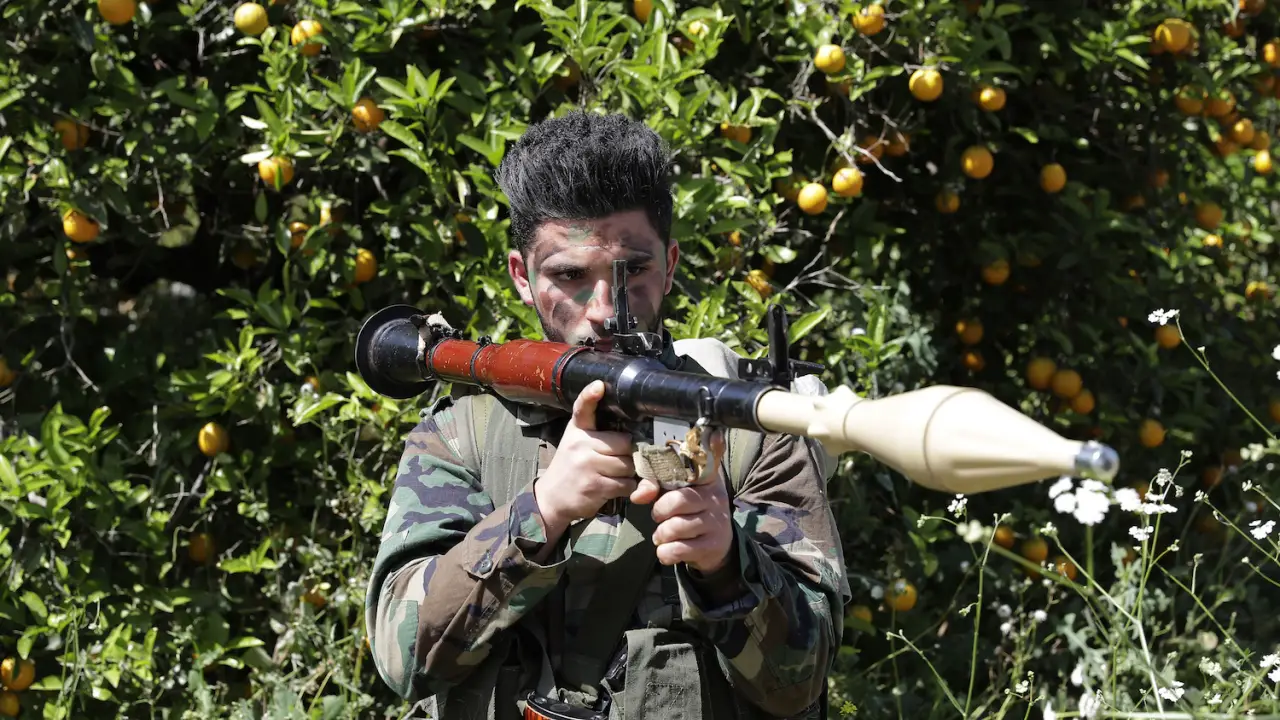 A Hezbollah fighter