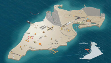 Concept of the X RANGE military testing and training island