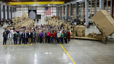 The Leidos Dynetics team celebrated the successful delivery of its Enduring Shield launchers. (Photo credit: Leidos Dynetics)