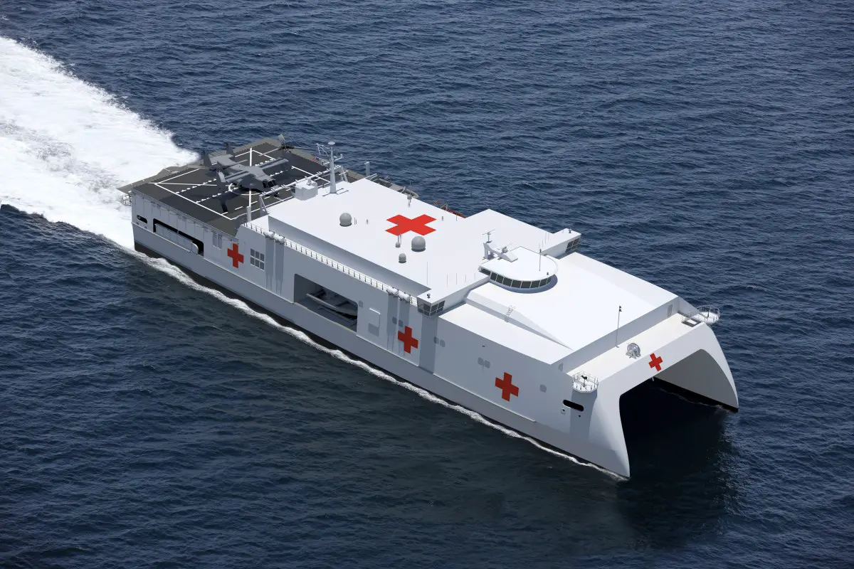 Rendering of an Expeditionary Medical Ship (EPF)