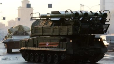 Buk-M2 anti-aircraft missile launcher