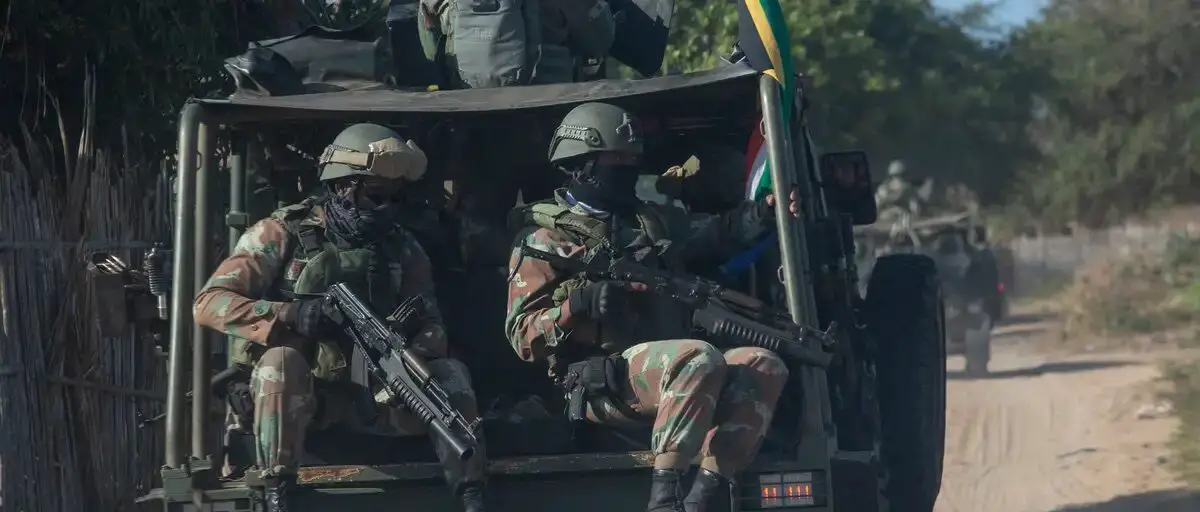 South Africa National Defence Forces soldiers.