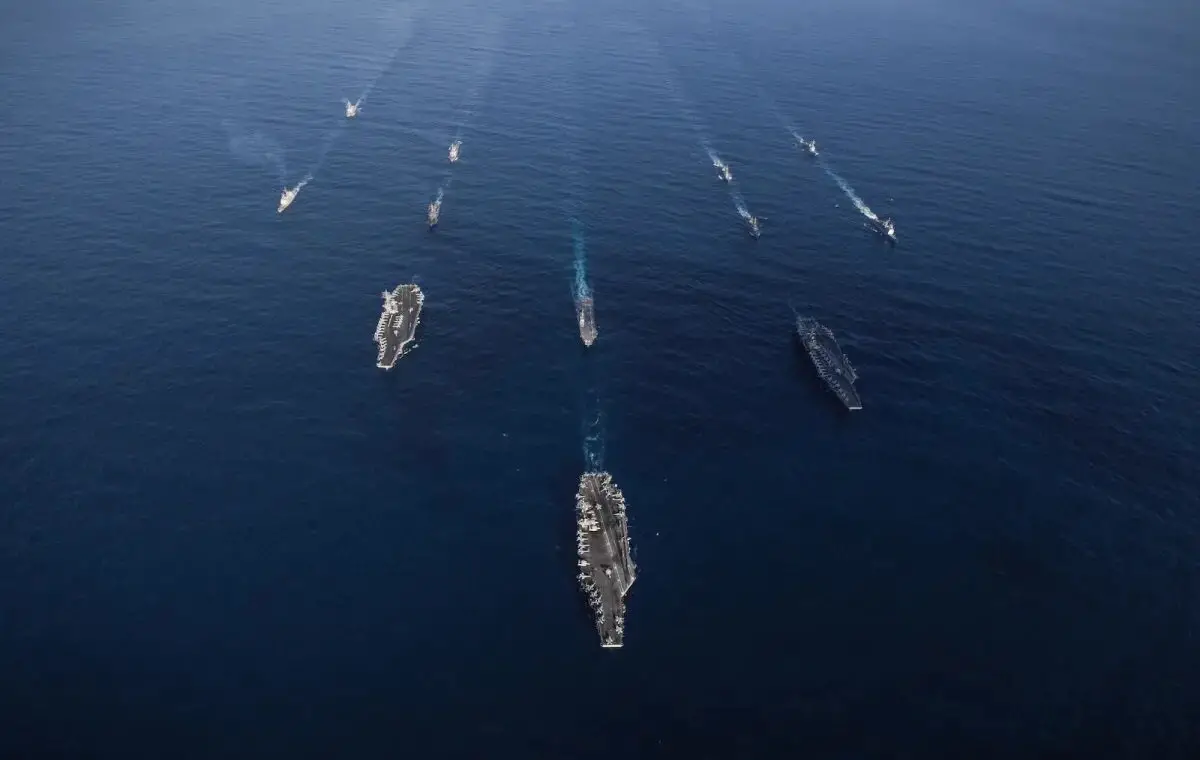 US and Japanese warships