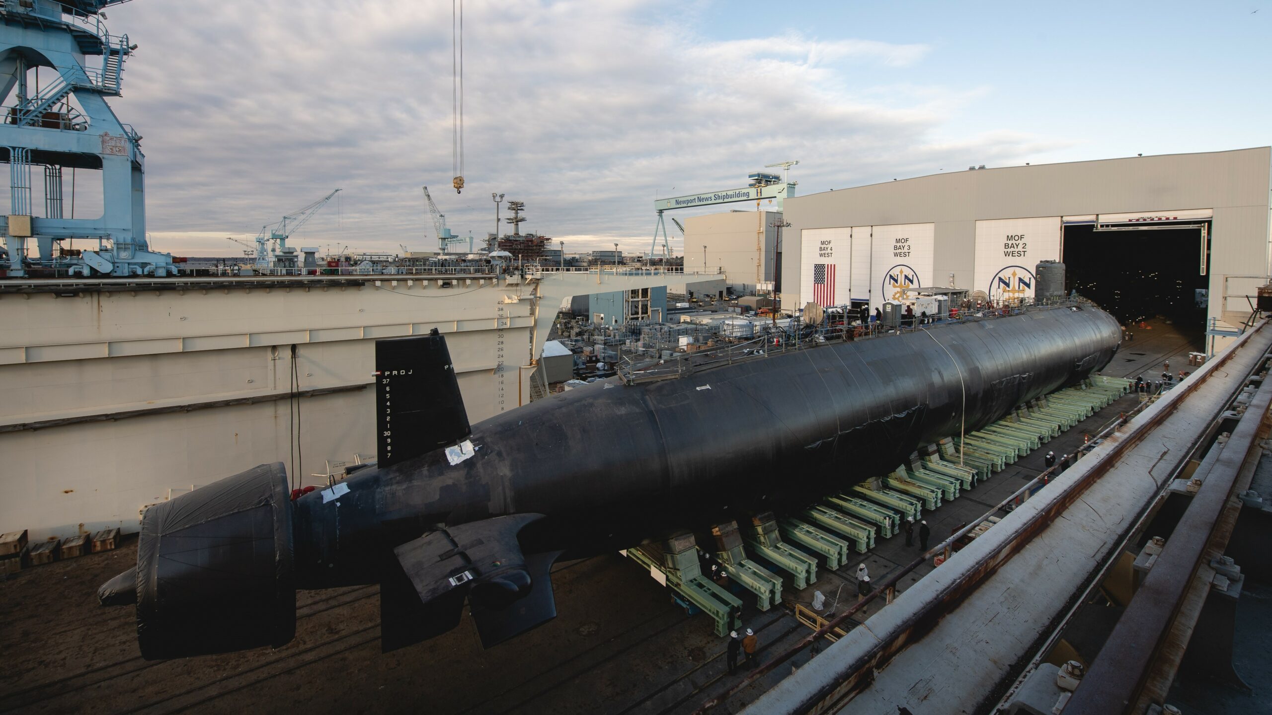 USS Massachusetts (SSN 798) nuclear-powered submarine. Photo: HII