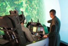 Aircraft training simulator