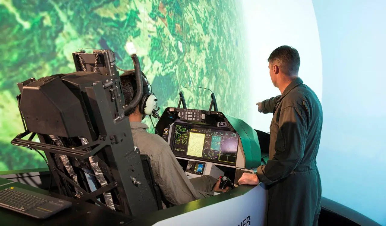 Aircraft training simulator