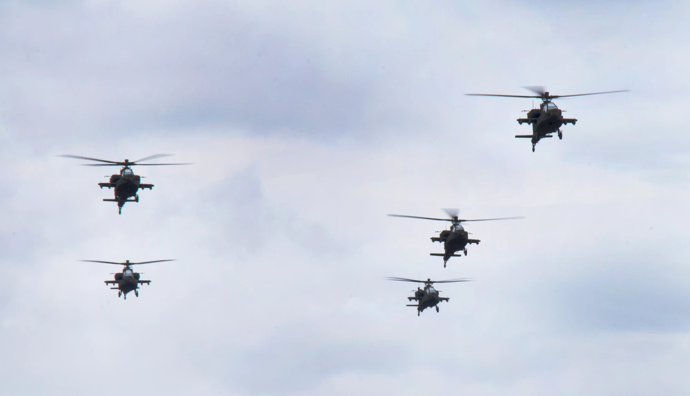 AH-64 Apache helicopters
