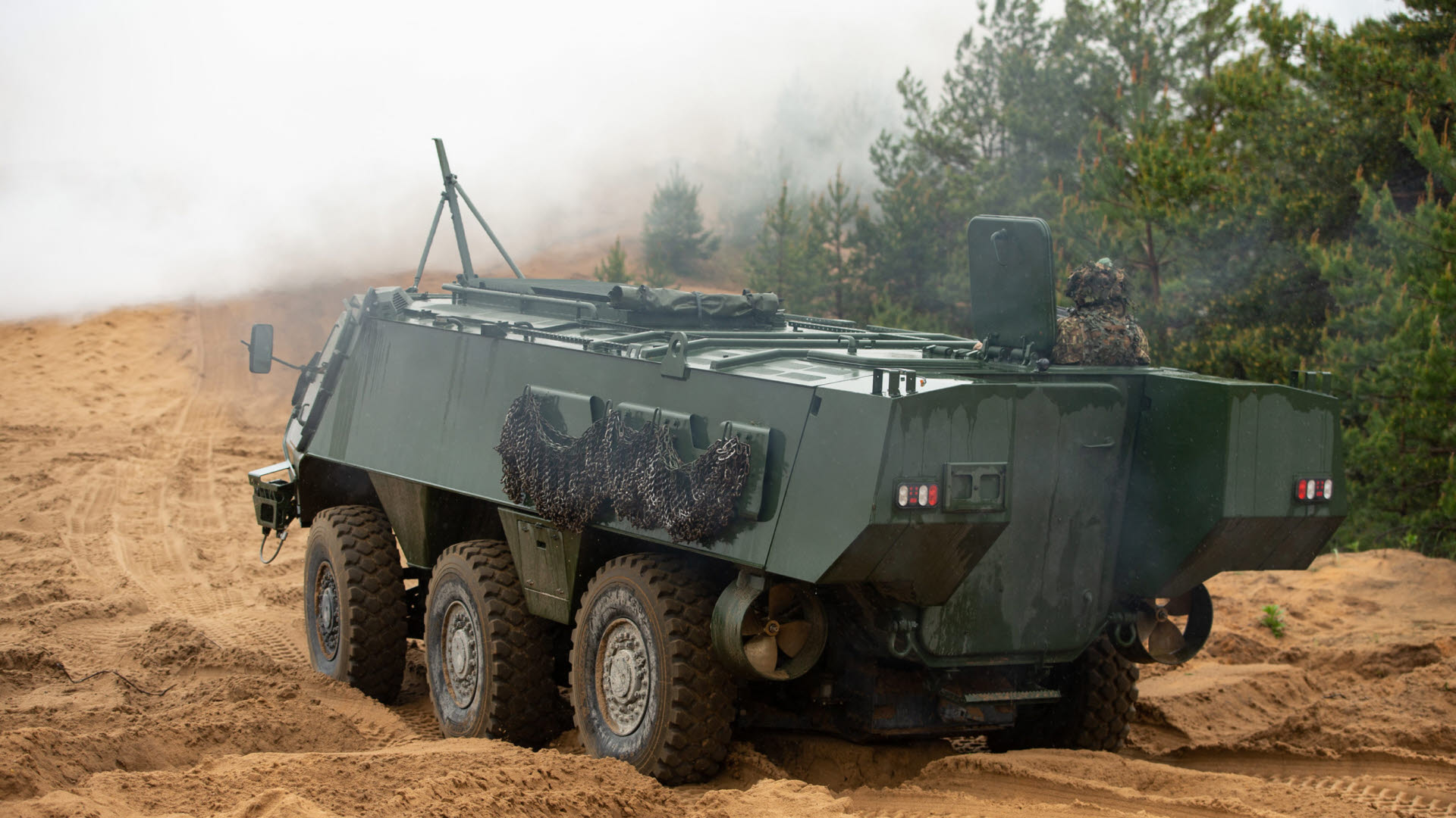 Common Armored Vehicle System based on Patria 6x6 vehicle. Photo: Swedish Armed Forces/Patria