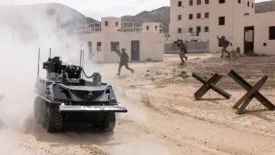 UK unmanned vehicles with machine guns