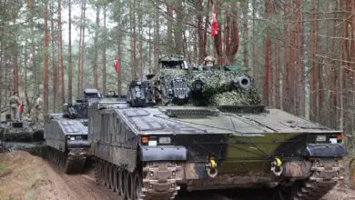 CV90 infantry fighting vehicles