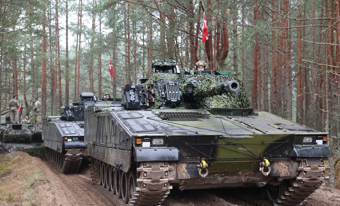 CV90 infantry fighting vehicles