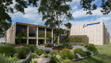 An artist's impression of Boeing's new MQ-28 Production Facility to be constructed in Toowoomba, Queensland.