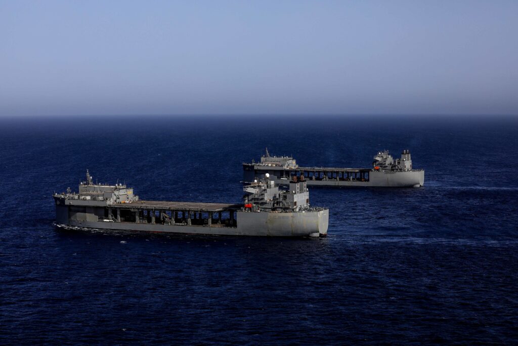 US Navy Christens Final Expeditionary Sea Base Vessel