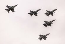 Dutch and Romanian F-16 combat jets