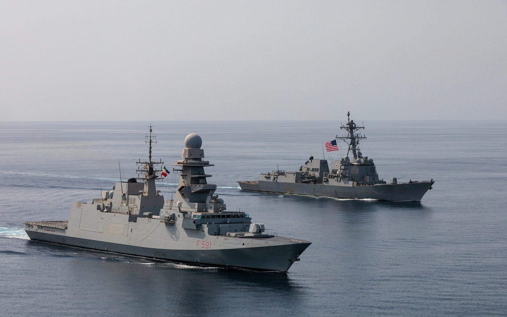 La marina italiana abbatte un drone Houthi che aveva preso di mira una nave mercantile del Mar Rosso