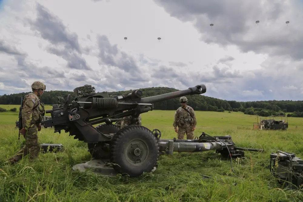M119A3 towed howitzer