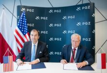 Cybersecurity contract signing between Polish Armaments Group (PGZ) and Palo Alto Networks