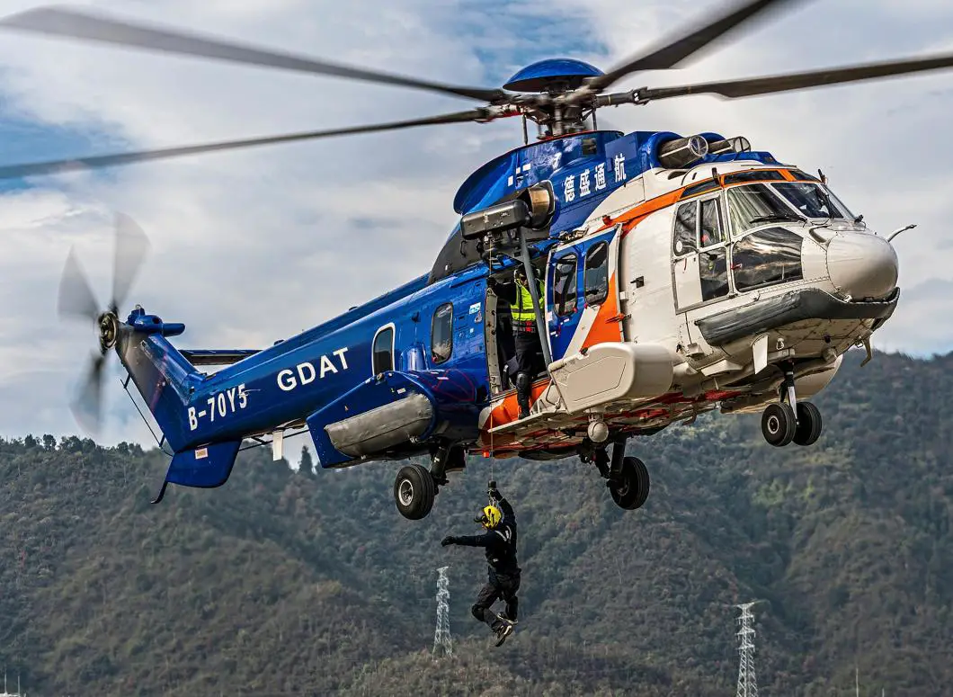 Chinese Airbus H225 helicopter